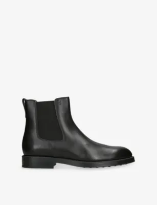 TODS Stiva Leather Boots - EUR 45 / 11 UK MEN in BLACK – Mens | Boots | Chelsea boots