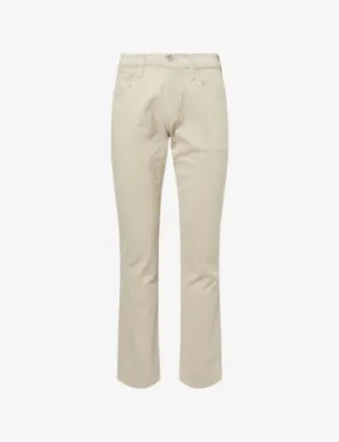 CITIZENS OF HUMANITY Elijah Cashmere-Touch Cotton-Blend Trousers - Wheat (dk Beige) in Wheat (dk Beige) – Mens | Trousers & shorts | Casual
