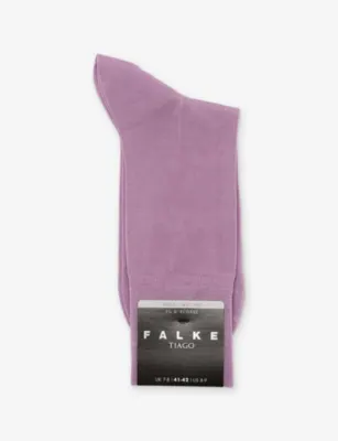 FALKE Tiago Stretch Cotton-Blend Socks - Misty Lila - 47-48 in Misty Lila – Mens | Underwear & socks | Socks | Plain Socks
