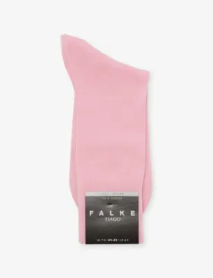 FALKE Tiago Stretch Cotton-Blend Socks - Misty Lila - 47-48 in BLUEBELL, additional product view 2