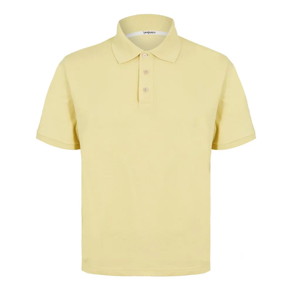 Saint Laurent Men's Cass Short Sleeve Polo Shirt