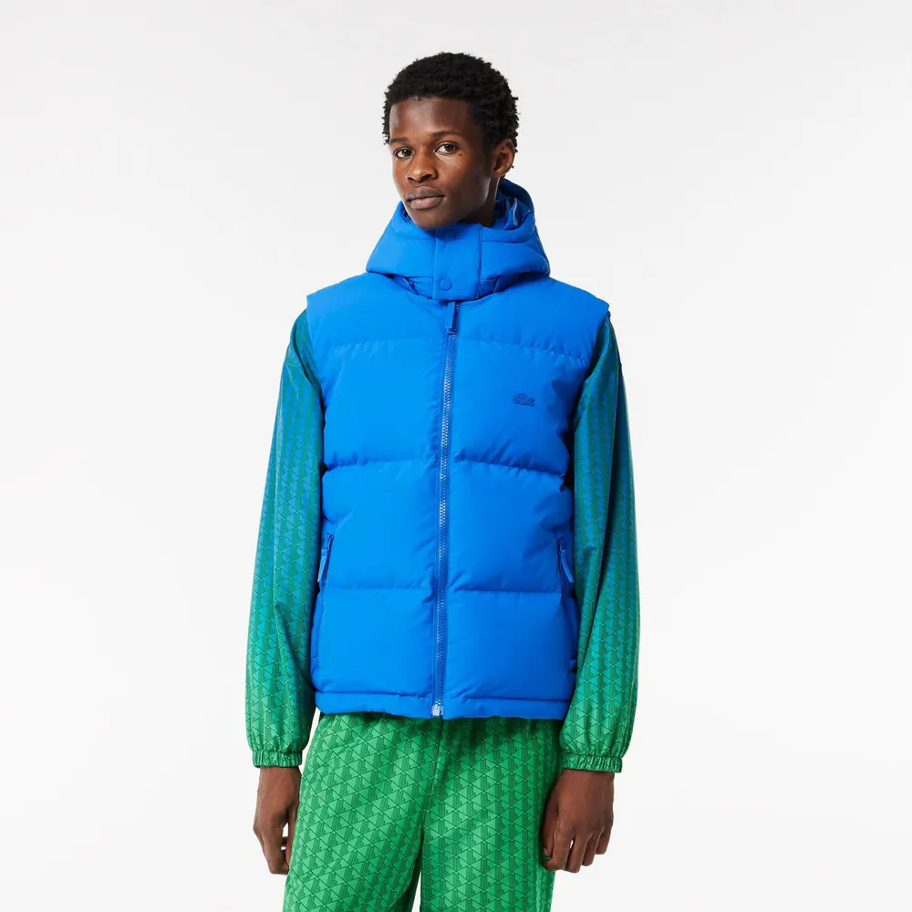 Lacoste Men's Puffer Quilted Zip Through Gilet