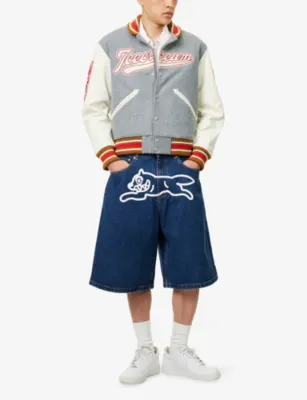 ICECREAM Triple Scoop Printed Denim Shorts detail 2