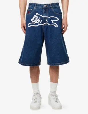 ICECREAM Triple Scoop Printed Denim Shorts detail 3
