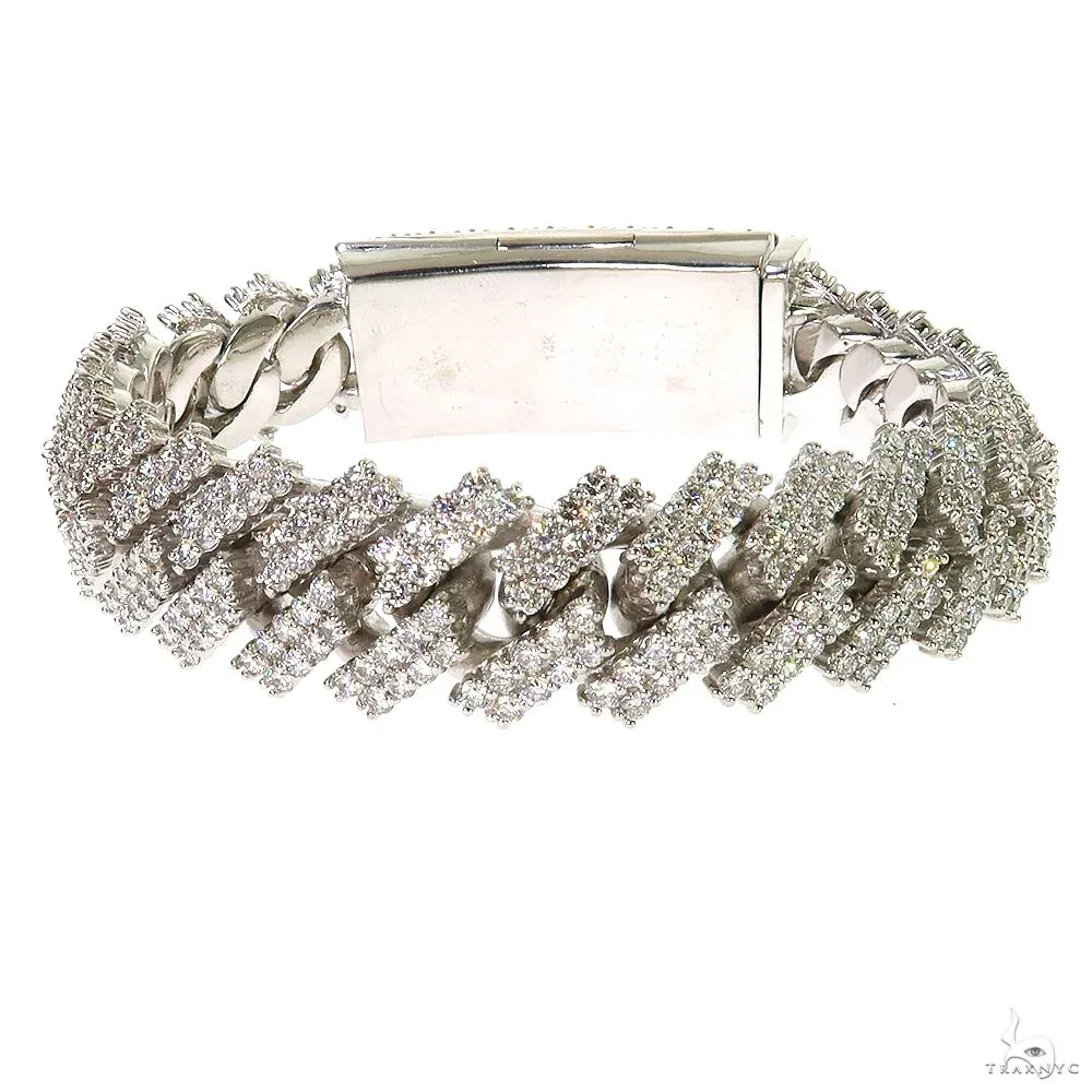 AHMED - MOON JEWELRY 2 Row Diamond Miami Cuban Bracelet 69881