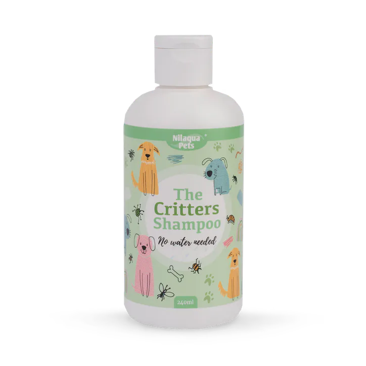 Nilaqua Pets The Critters, Naturally Repelling Towel Off Pet Shampoo 240ml
