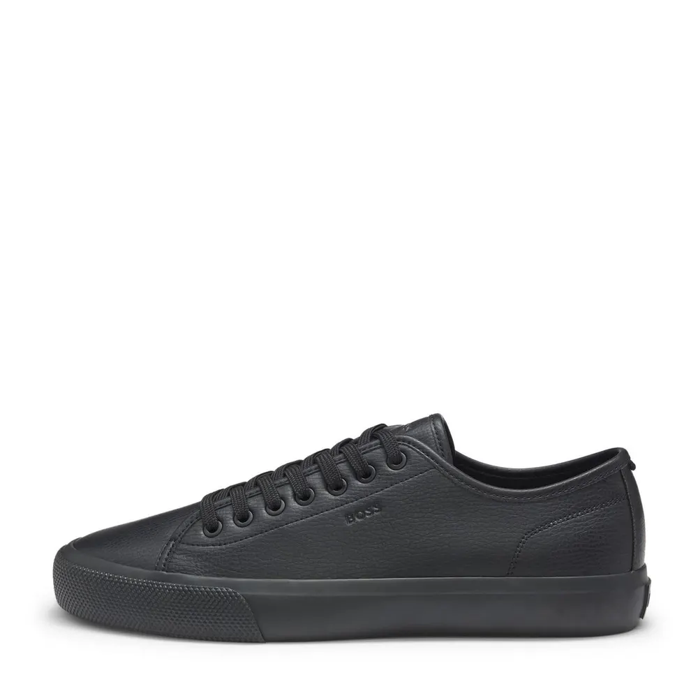 Boss Men's Low Profile Sporty Trainers with Rubber Soles in Black 005, additional product view 2
