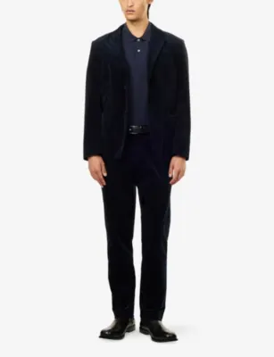 SUNSPEL Single-Breasted Cotton-Stretch Corduroy Blazer detail 2