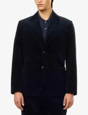 SUNSPEL Single-Breasted Cotton-Stretch Corduroy Blazer detail 3