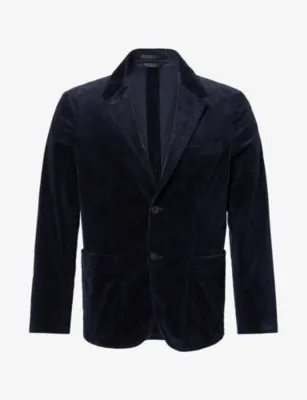 SUNSPEL Single-Breasted Cotton-Stretch Corduroy Blazer