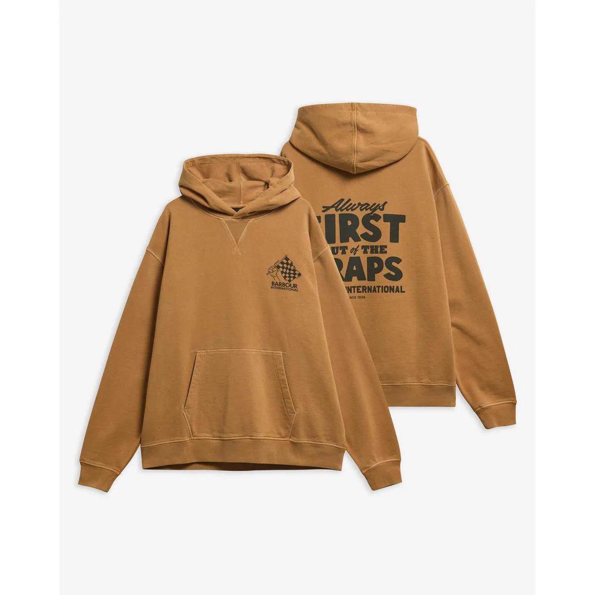 Barbour International Men's Eric Graphic Cotton Over the Head Hoodie