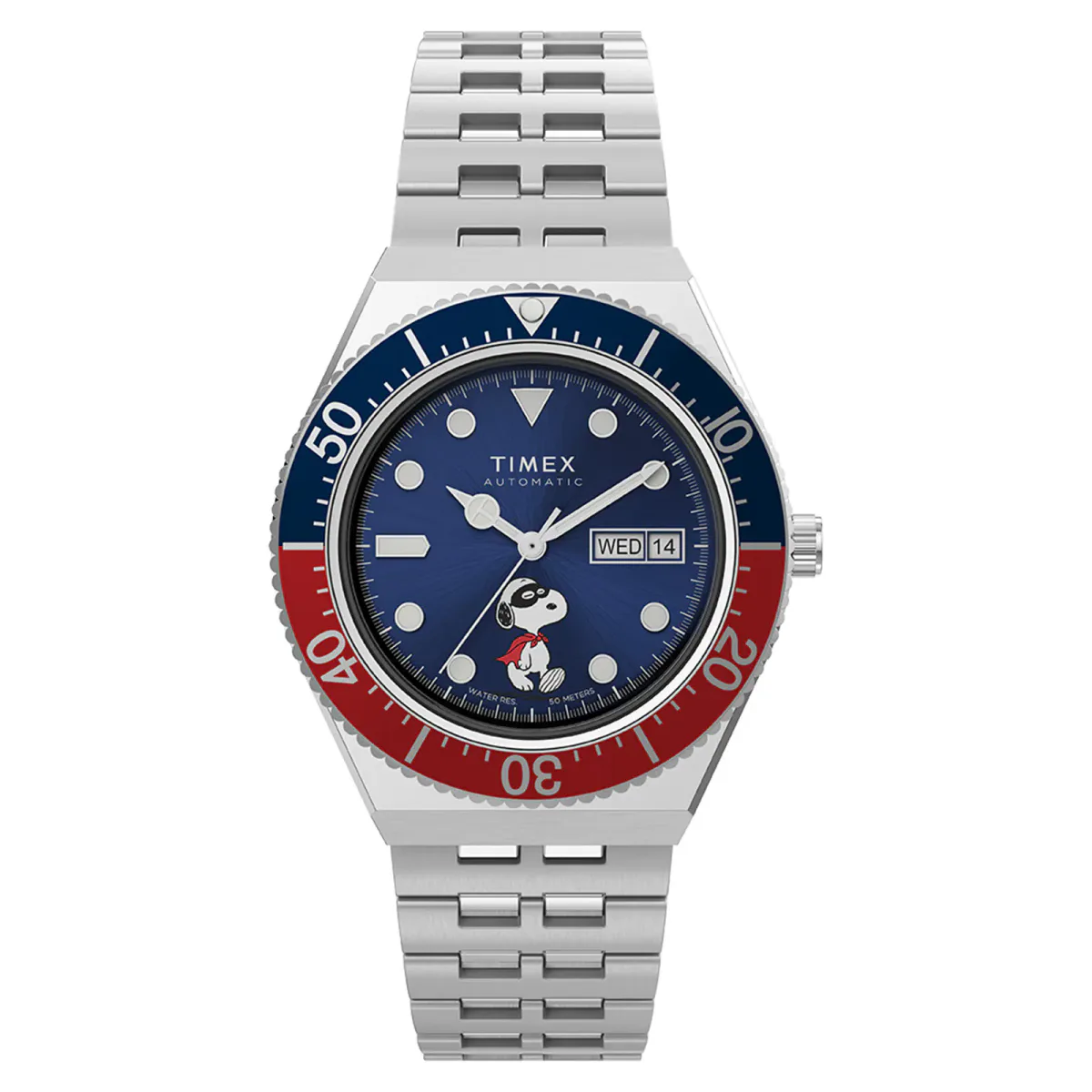 Timex M79 Automatic x Peanuts 40mm Mens Watch Blue