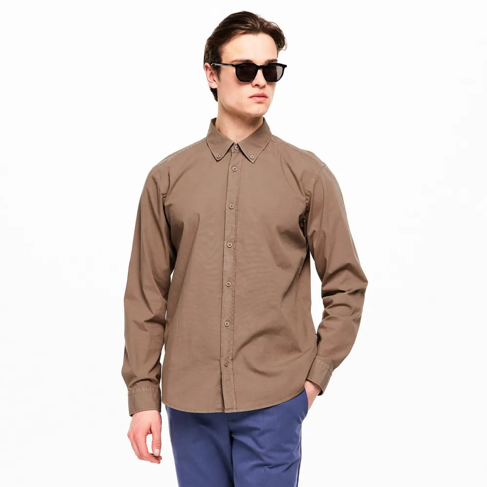 Boss Mens BOSS Black Premium Shirt (Liam) in Beige 252, additional product view 3