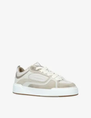 CLEENS Essential Suede And Mesh Trainers - EUR 45 / 11 UK MEN in BEIGE OTH, additional product view 3