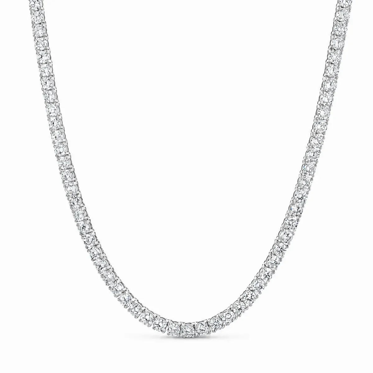 AHMED - MOON JEWELRY 25 Pt Diamond Tennis Chain 71713 in Rose Gold / 18 Inches – Chain