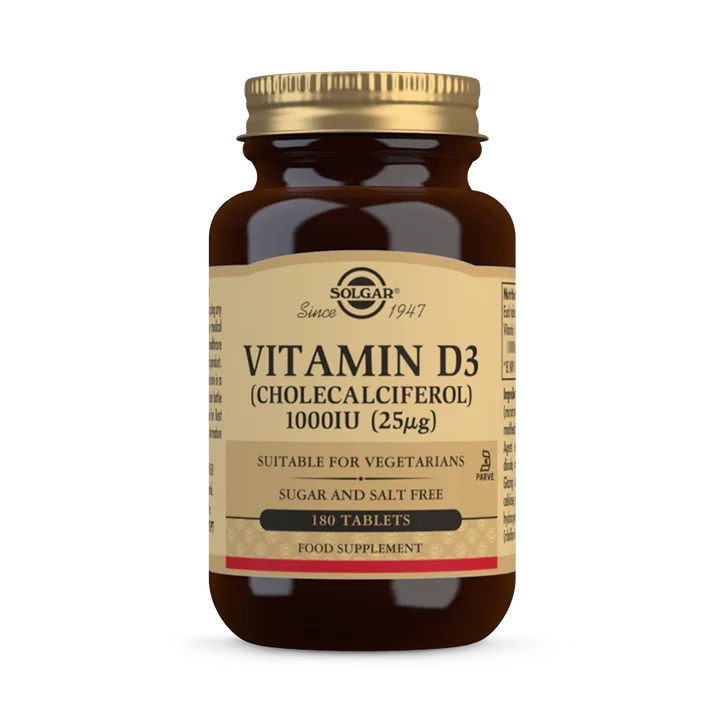 Solgar Vitamin D3 (Cholecalciferol) 1000 Iu (25 ¬µg) 180 Tablets