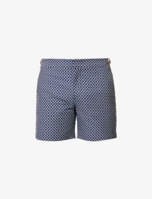 ORLEBAR BROWN Bulldog waist-adjuster patterned swim shorts