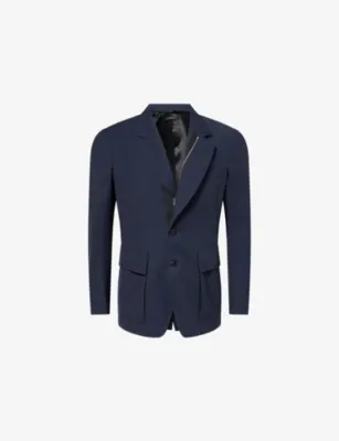 TOM FORD Single-Breasted Zip-Up Cotton-Twill Blazer