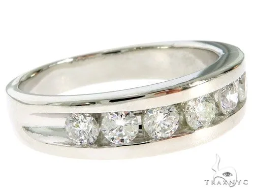 RINA - For Him FACTORY 14K White Gold Channel Diamond Band 61483 in Rose Gold / 8.5 – Ring