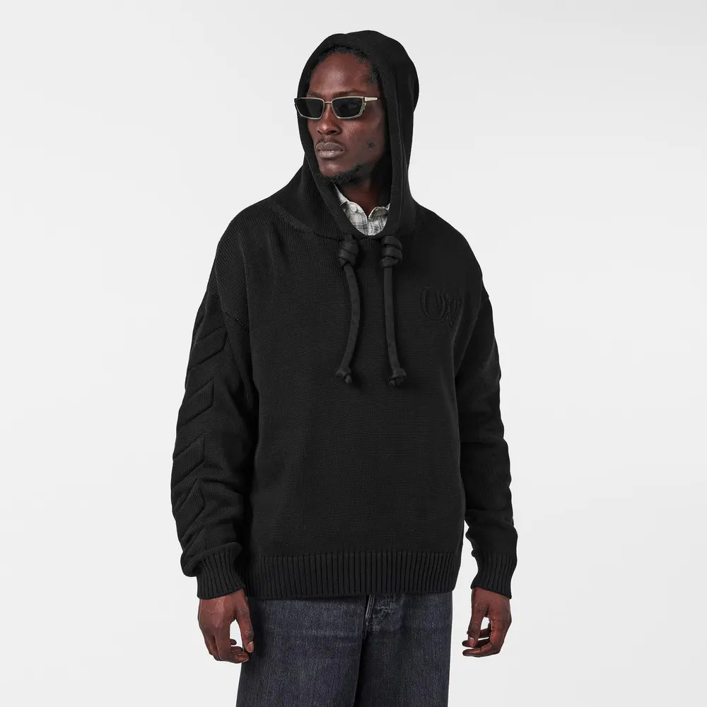 Off White Men's - Graphic Knitted Hoodie detail 3