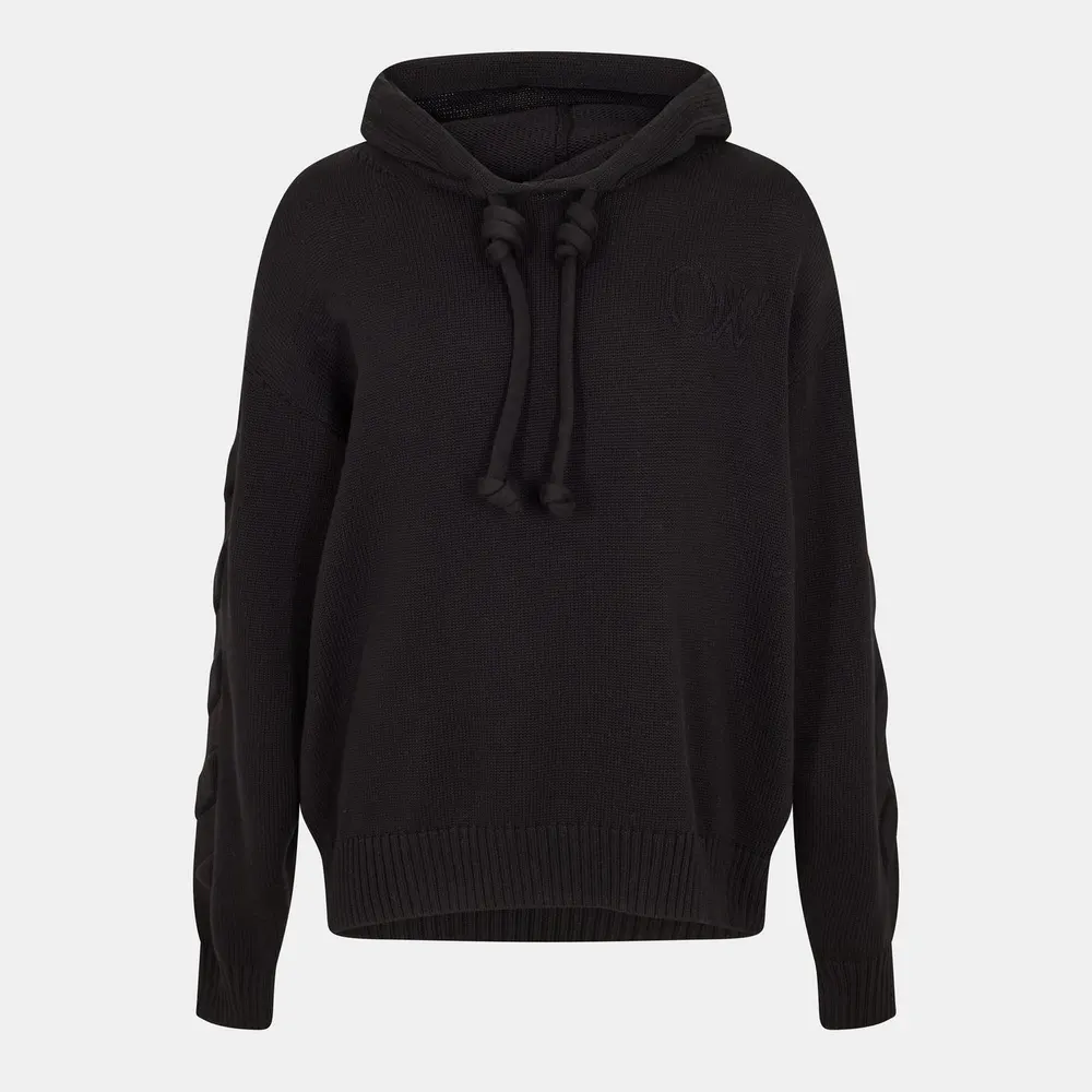 Off White Men's - Graphic Knitted Hoodie