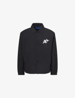 AWAKE NY Les Coach Embroidered Cotton-Blend Jacket