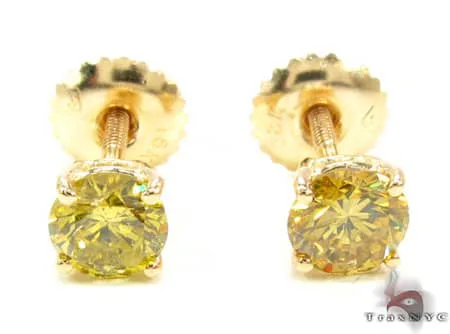 RINA - For Him FACTORY Canary VS Studs 19534 in Rose Gold – Earrings