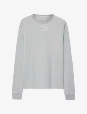 ALLSAINTS Raphy Logo-Print Long-Sleeve Cotton Crewneck