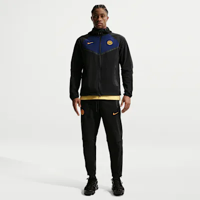 Nike Inter Milan Tech Men's Nike Football Woven Pants - Black/University Gold