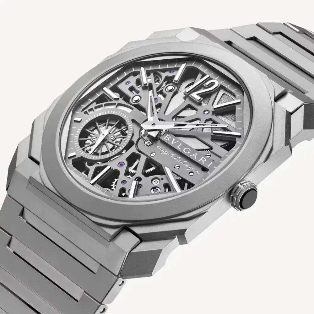 Bvlgari Octo Finissimo Watch 40mm in Grey, additional product view 2