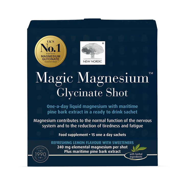 New Nordic Magic Magnesium Glycinate 600mg 15 Sachets