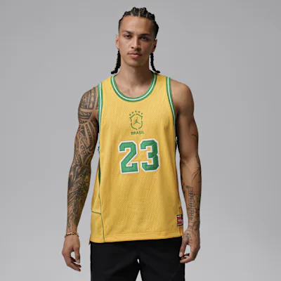Jordan Essentials Men's Mesh Jersey - Varsity Maize/Lucky Green