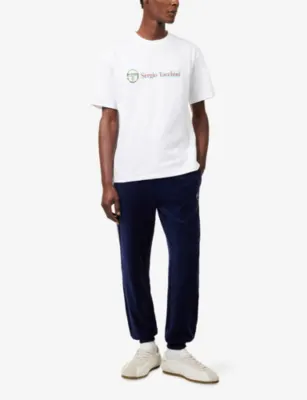 SERGIO TACCHINI Voletta Logo-Print Cotton T-Shirt in WHITE, additional product view 2