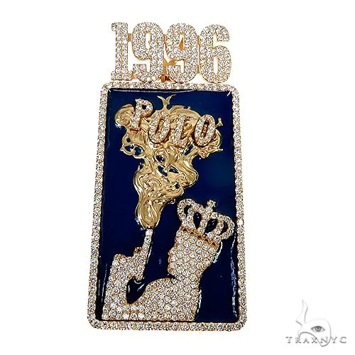 RINA - For Him CUSTOM Custom Logo '1996 POLO' Pendant 67178 in Rose Gold – Pendant