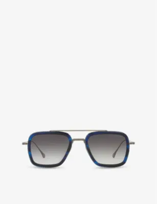DITA D4000418 Aviator-Frame Metal Sunglasses
