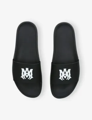 AMIRI MA Pool Rubber Sliders - EUR 43 / 9 UK MEN in BLACK, additional product view 2