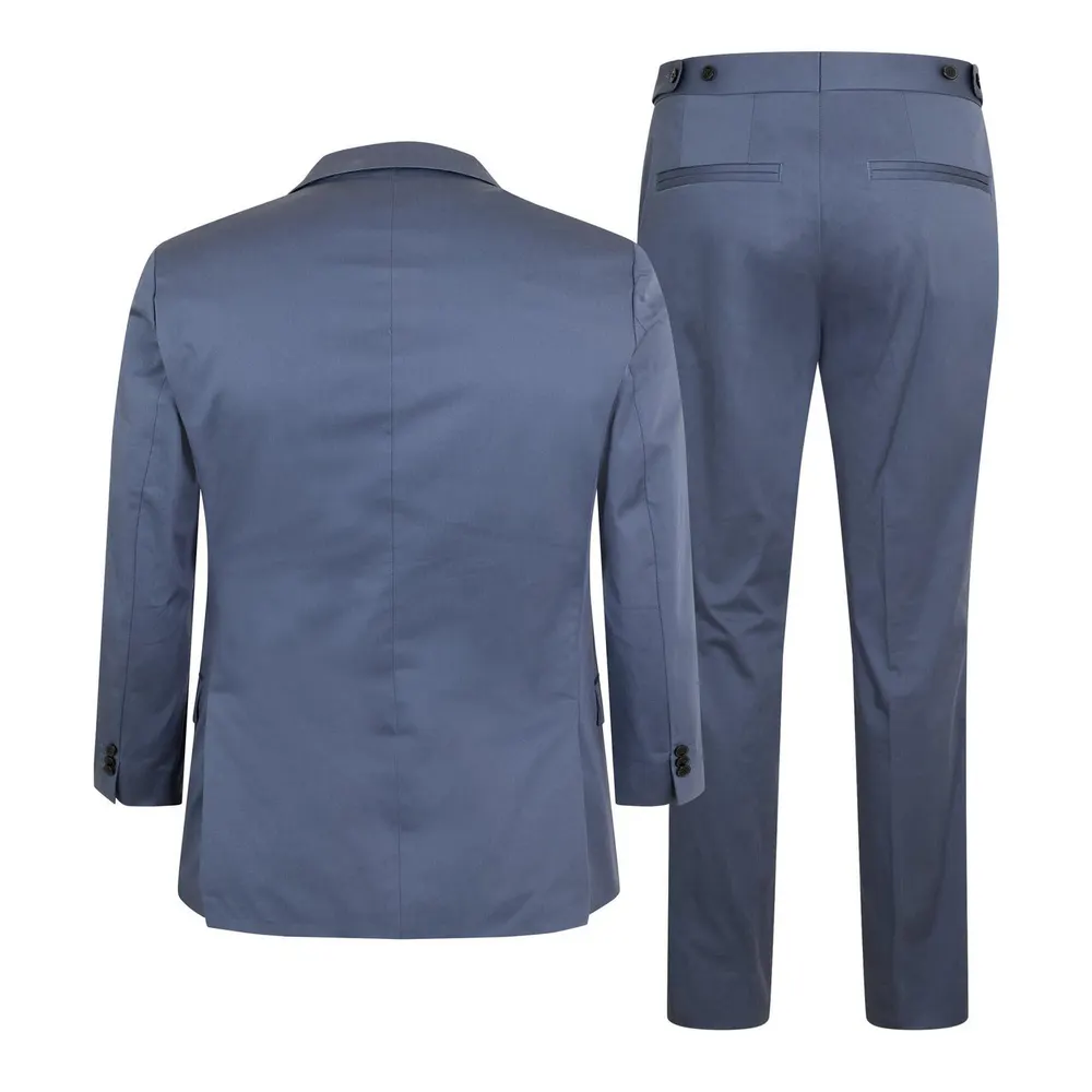 Hugo Men's Henry Getlin242 Suit in Medium Blue, additional product view 2