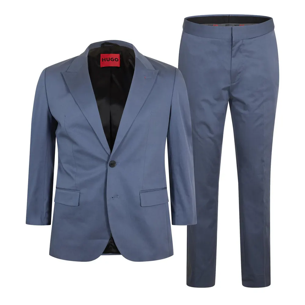 Hugo Men's Henry Getlin242 Suit in Medium Blue – Clothing