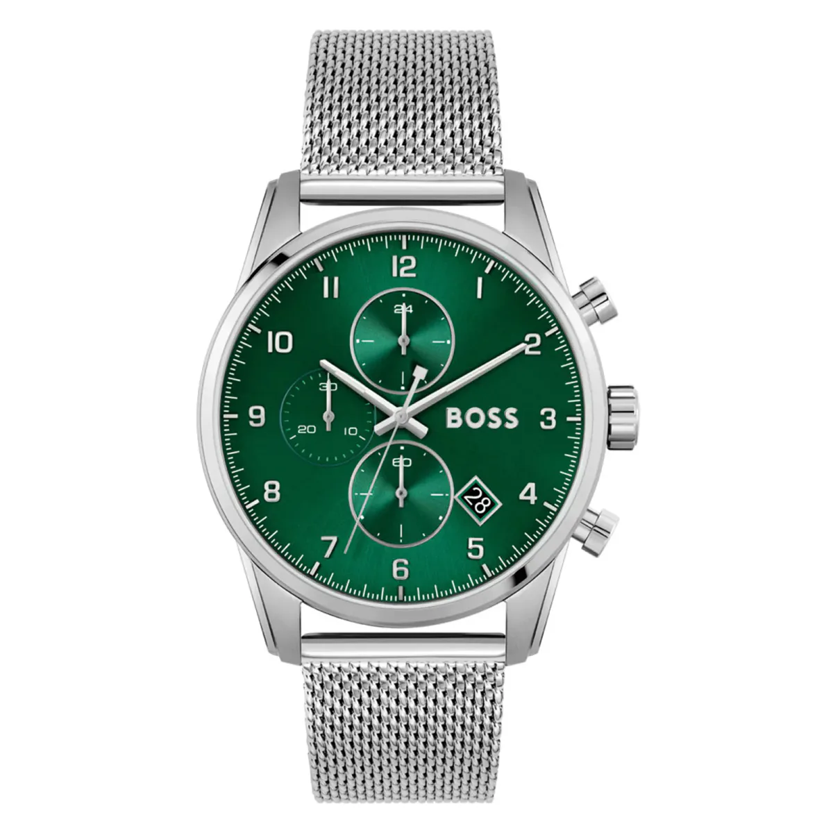 BOSS Sport Lux Skymaster Acier 44mm Mens Watch Green