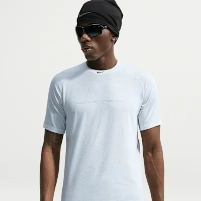 Nike Tech Men's Dri-FIT Short-Sleeve Top - Off-White/Grey Fog/Black