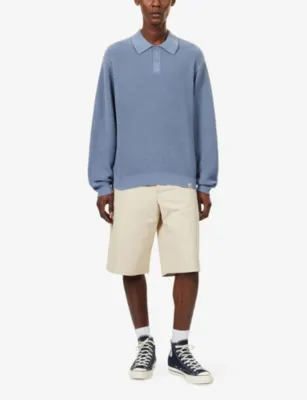 CARHARTT WIP Miles Long-Sleeve Knitted Polo Shirt detail 2