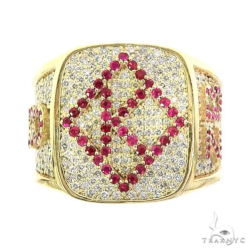 RINA - For Him CUSTOM Custom Made Ruby Diamond Ring 67073 in Rose Gold / 10 – Ring
