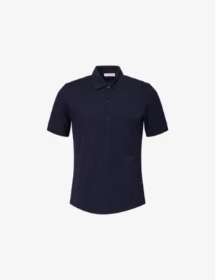 ORLEBAR BROWN Bruno Pique Cotton-Knit Polo Top