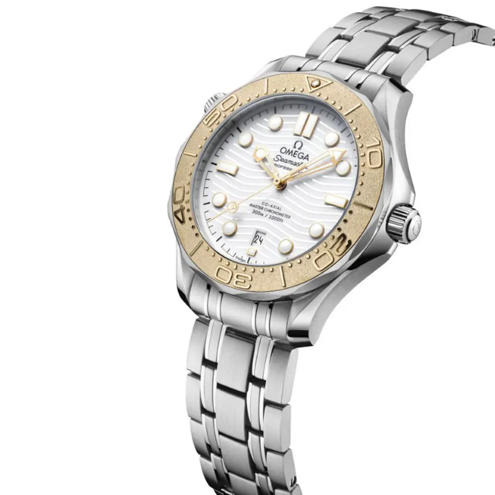 Omega Seamaster Diver 300M Co Axial Master Chronometer Paris 2024 42mm Mens Watch White detail 2