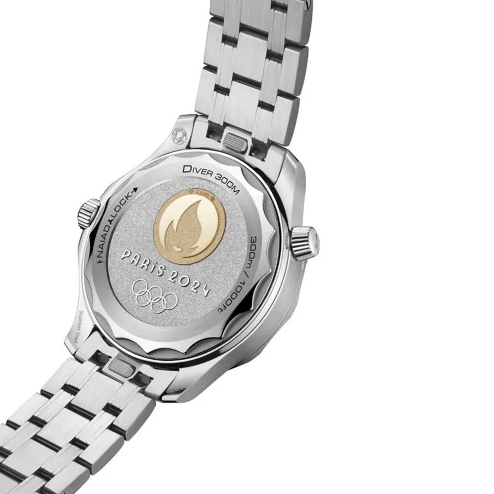 Omega Seamaster Diver 300M Co Axial Master Chronometer Paris 2024 42mm Mens Watch White detail 3