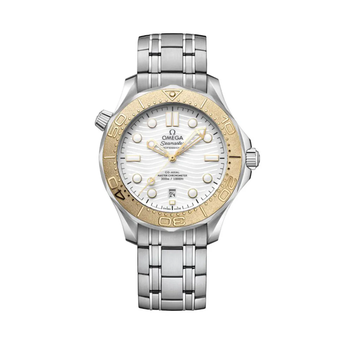 Omega Seamaster Diver 300M Co Axial Master Chronometer Paris 2024 42mm Mens Watch White