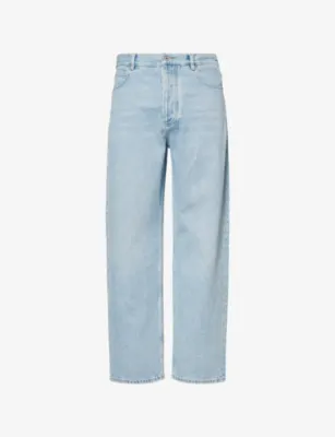 BOTTEGA VENETA Bleached Wide-Leg Denim Jeans