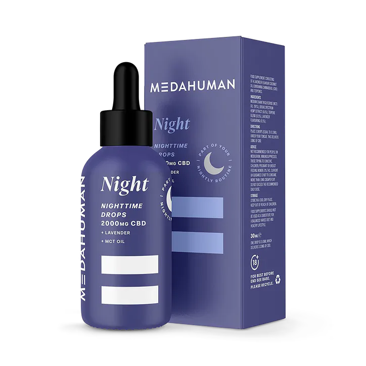 Medahuman Night Time CBD Drops 2000mg Lavender Flavour 30ml detail 2