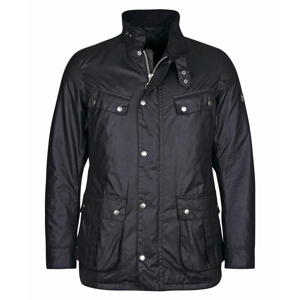 Barbour International Men's Duke Water Resistant Windproof Cotton Long Sleeve Wax Jacket