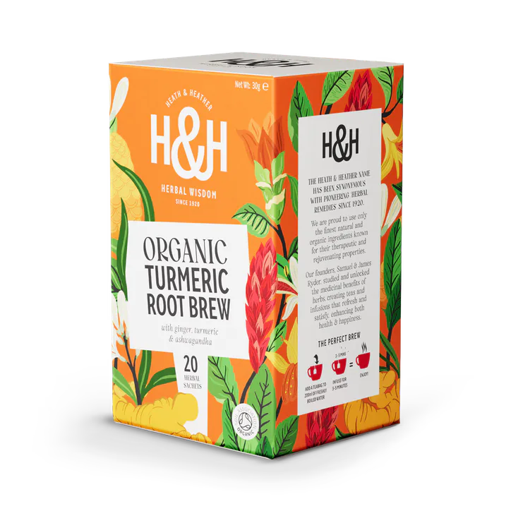 Heath & Heather Organic Turmeric Root Brew 20 Tea Bags